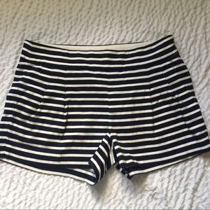 COPY - J.Crew Navy and White striped zips on side…